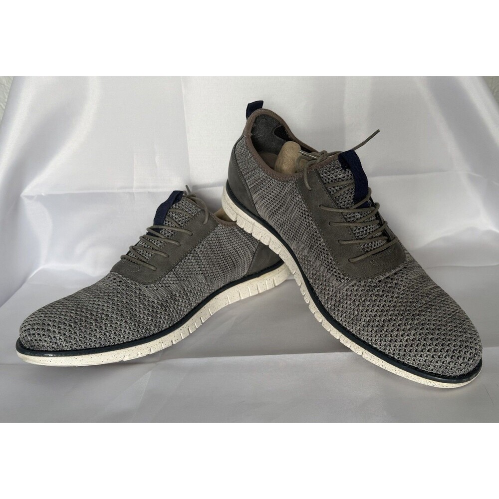 Mix No. 6 Mens 12M Hybrid Oxford Casual Dress Shoe Sneaker Gray Knit Jaed Joggar